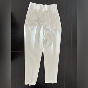 Zara white high- waisted pants